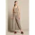 LOLALIZA midi jurk – taupe