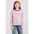 America Today gestreepte longsleeve – lichtroze