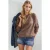 Dames sweater met ronde hals