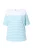 Ulla Popken Shirt  turquoise / wit