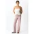 MANGO TEEN straight leg jeans met studs – roze