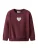 NAME IT Sweatshirt ‘NMFSakkina’  bourgogne / zilver / wit
