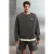 Oversized sweatshirt met logo en ronde hals