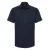 Russell Collection Heren Oxford Getailleerde Overhemd met Korte Mouwen (Heldere marine)