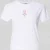 Review Smal gesneden T-shirt van katoenmix met bloemenprint