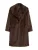 Bershka Wintermantel  donkerbruin