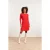 Smashed Lemon 23827 ronde hals jurk met uitlopende rok |
