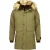 Enos Lange parka jas met bontkraag