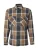 Jack & Jones Premium Overhemd ‘RAYLE’  bruin / donkergrijs / wit