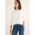 Cecil Dames Geribd shirt in Wit