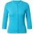 TRENDYOLMİLLA Dames Turquoise Effen Driekwart mouw Getailleerd Blouses
