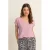 Expresso top gebreid roze