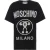 Moschino Heren Logo Vraagteken T-shirt (Zwart)