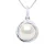 Hanger Dubbele Knoop Wit Goud – Echte Gecultiveerde Zoetwaterparel Rond 10-11 mm
