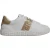 Versace Witte Bruine Greca Print TPU Lage Sneakers voor Mannen