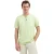 No Excess T-shirt granddad half button melang green