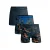 Muchachomalo boxershorts – blauw/zwart (set van 3)