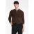 John Varvatos Verona Regular Fit Ls Polo Dark Brown