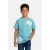 Cars gebloemde T-shirt lichtblauw
