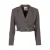 Freebird cropped blazer – grijs