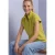 Mouwloos shirt met Silk-Look en ritssluiting