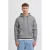 Solid gemêleerde hoodie grijs melange