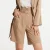 Geplooide bermuda met hoge taille