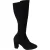 Stuart Weitzman Livia 80 Knieboots in Zwart Suède