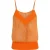 Oranje camisole met bloemenprint en studs