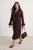 Trendyol Curve Dames Bruin Effen Maxi Lang Recht Grote maten Jurk
