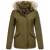 Beluomo Korte winterjassen met bontkraag jas donker