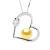 LIEFDE ketting zoetwaterparels 8-9mm Golden 925