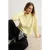 TRENDYOLMİLLA Dames Geel Effen Lang, Regular fit Sweatshirts