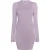 Mymo Mini-gebreide jurk Dames violet