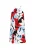 IZIA Zomerjurk  blauw / rood / zwart / wit