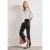 3/4 broek met flared pijpen in casual pasvorm
