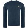 Lyle & Scott Kabel Heren Navy Trui