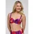 ten Cate Beach TC WOW voorgevormde strapless bandeau bikinitop paars/rood