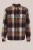WE Fashion – Heren boxy fit overshirt met ruit – Boxy Fit – Bordeauxrood –