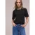 Street One Dames Shirt met contrastdetail in Zwart