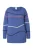 Ulla Popken Trui  navy / saffier / zalm roze / wit