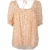 Forever New Mon Square Neck Button Through Flushed Coral Ditsy