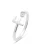Luxenter Ring ‘Alphabet F’  zilvergrijs