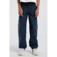 America Today casual broek – donkerblauw/wit