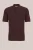 WE Fashion – Heren regular fit gebreide polo van boucle‑garen – Regular fit – Donkerbruin – Katoen –