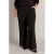 Yest Curve Plus Size straight leg broek – zwart