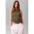 CALVIN KLEIN JEANS top – olijfgroen