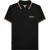 Lambretta Heren SS25 Twin Tip Poloshirt (Zwart/Wit/Marmelade)
