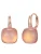Lulu & Jane Oorbellen  rose-goud / transparant