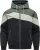Ragwear Functionele jas ‘Stewie Block Youmodo’  lichtgrijs / olijfgroen / zwart